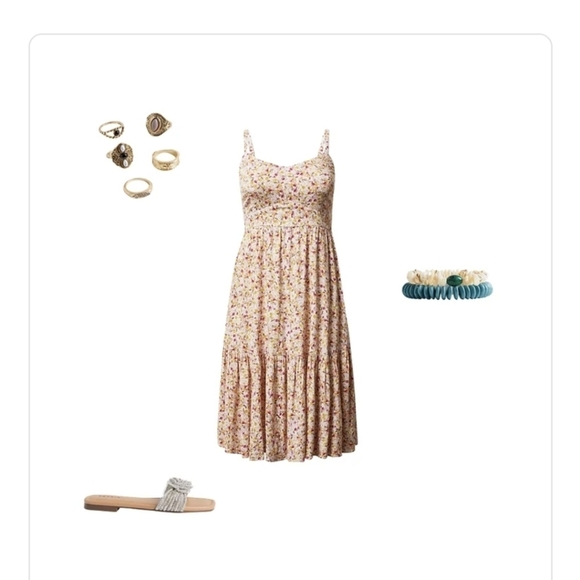 NWT Torrid Midi Rayon floral Tiered Dress, size 1x 14/16 - Picture 7 of 16